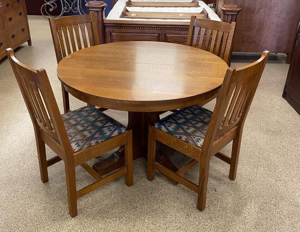 Furniture Stickley Dining Room Table & Chairs