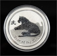 Coin 2010 Australia Year of the Tiger 1 Oz Silver