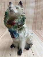 Collie Dog Vintage Chalk Carnival Prize
