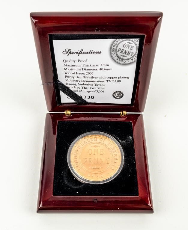 Coin 1930-75th Anniversary Penny 1 oz Silver Coin