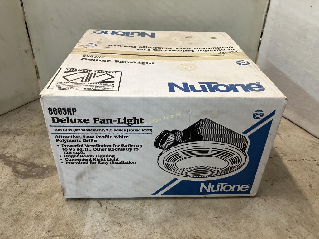 NuTone Deluxe Fan Light New