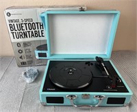 Vintage, 3-Speed Turntable Blue in Box