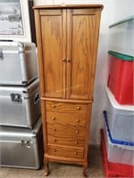 5-1/2' Tall Jewelry Chest / Armoire Rotates