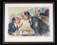 "Order In The Court" William Sharp Lithograph