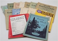 (13) Vintage Piano Music Books