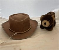 Child's Cowboy Hat & Plush Bear