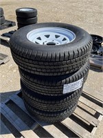 ST 205/75R14 Trailer Tires On Rims