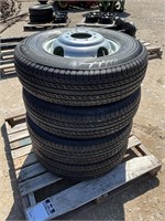 ST 325/80R16 Trailer Tires On Rims