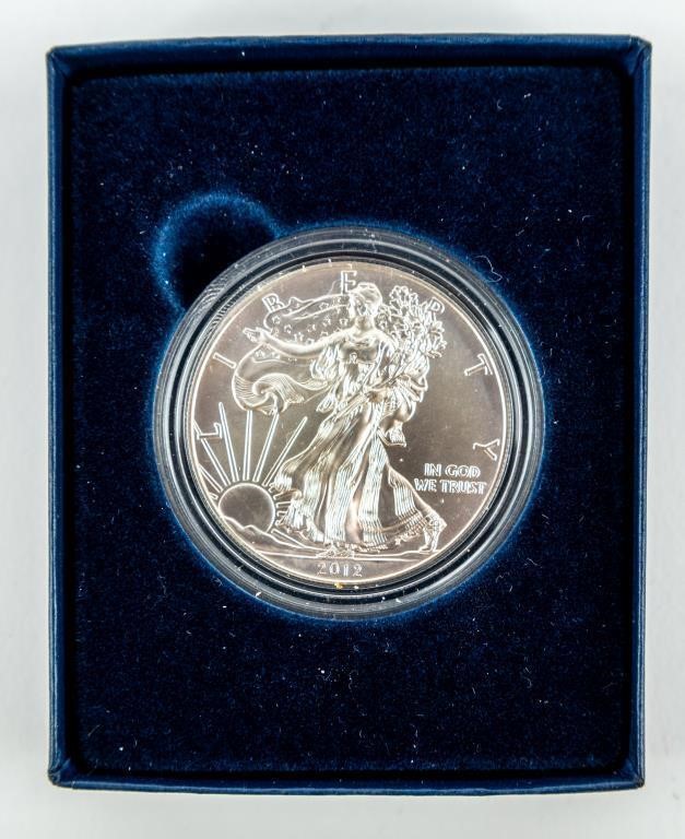 Coin 2012 Unc Burnished Silver Eagle