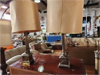 Mid century modern table lamps 24 in