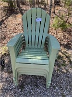 GREEN PATIO CHAIRS
