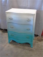 3 Drawer Ombre Coloured Chest