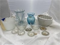 5 pcs Glassware Vases Milk Glass Mold