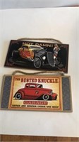 2-5 in x 10 in wood car signs
