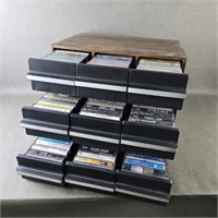 Cassette Tape Storage Boxes with Cassettes