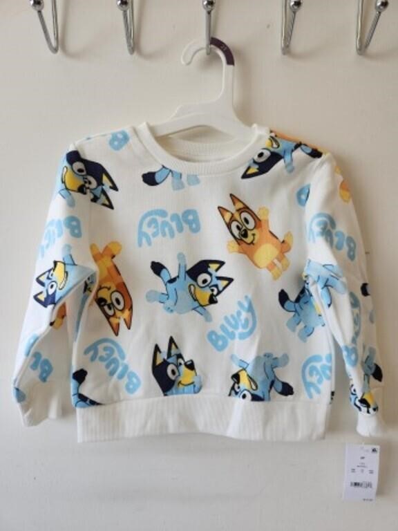 Bluey Sweatshirt Size 2T New with Tags