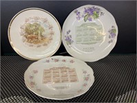 Antique calendar plates