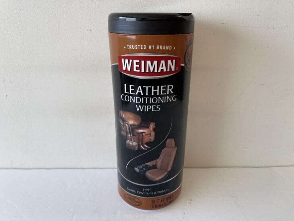 Weiman leather conditioning wipes 30 count
