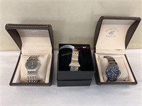 Men’s Watches. 2 Polo Club, One Guess. All