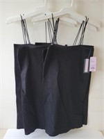 6 Women's Strappy Black Large Shirts Tops