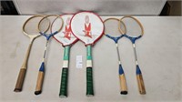 Vintage Tennis Rackets Lot