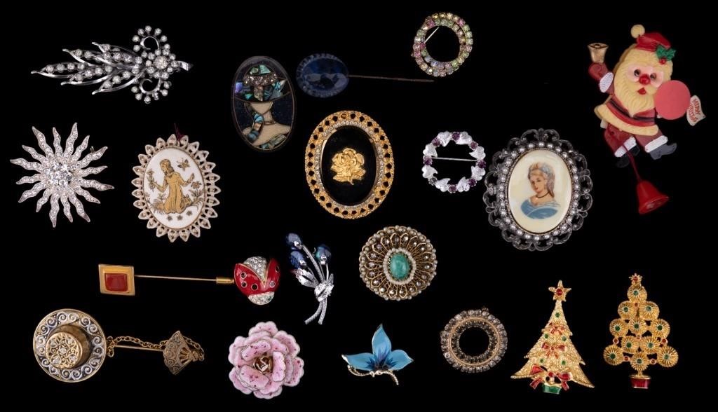 Vintage Brooches & Stick Pins (20)
