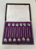 1878 Russian Silver Spoon Set