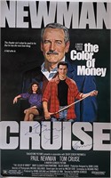 The Color of Money cast signed movie poster