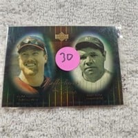 2000 Upper Deck Reflections in Time McGwire & Ruth