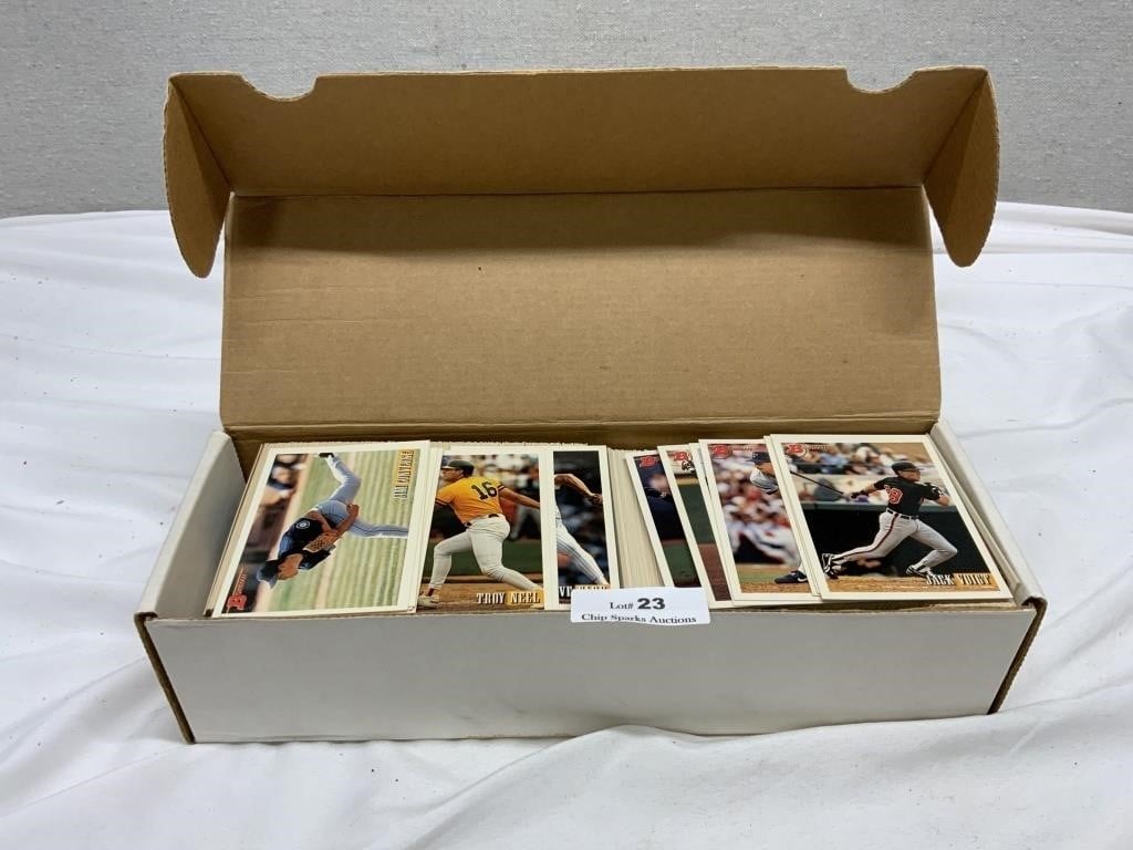 Box of 1993 Bowman Baseball Cards