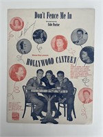 Hollywood Canteen Don't Fence Me In Jack Benny sig