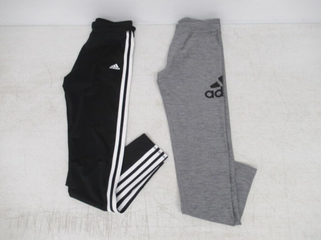 2-Pk Adidas Girl's XL Legging, Black and Grey