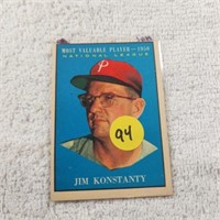 1961 Topps Jim Konstanty