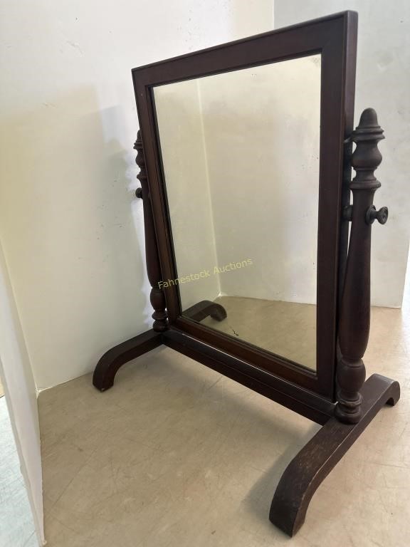 Antique Mirror on Stand 13 x 18