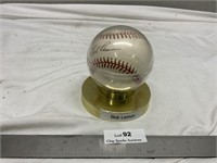 Autographed Baseball Bob Lemon