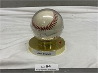 Autographed Baseball John Franco