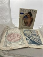 3 McCalls Magazine Leslie's Weekly Magazine