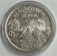 Stagecoach One Ounce Silver Divisible Round