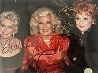 Eva Gabor, Ginger Rogers and Lucille Ball signed p