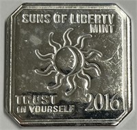 2016 Sons of Liberty 1 Troy Ounce .999 Fine Silver