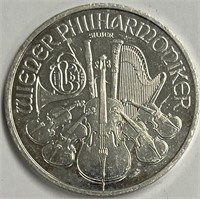 2008 Austrian Philharmoniker 1 Ounce Silver Coin