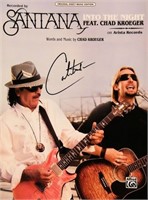 Carlos Santana signed sheet music