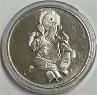 2012 Asian Elephant 1 Ounce .999 Fine Silver
