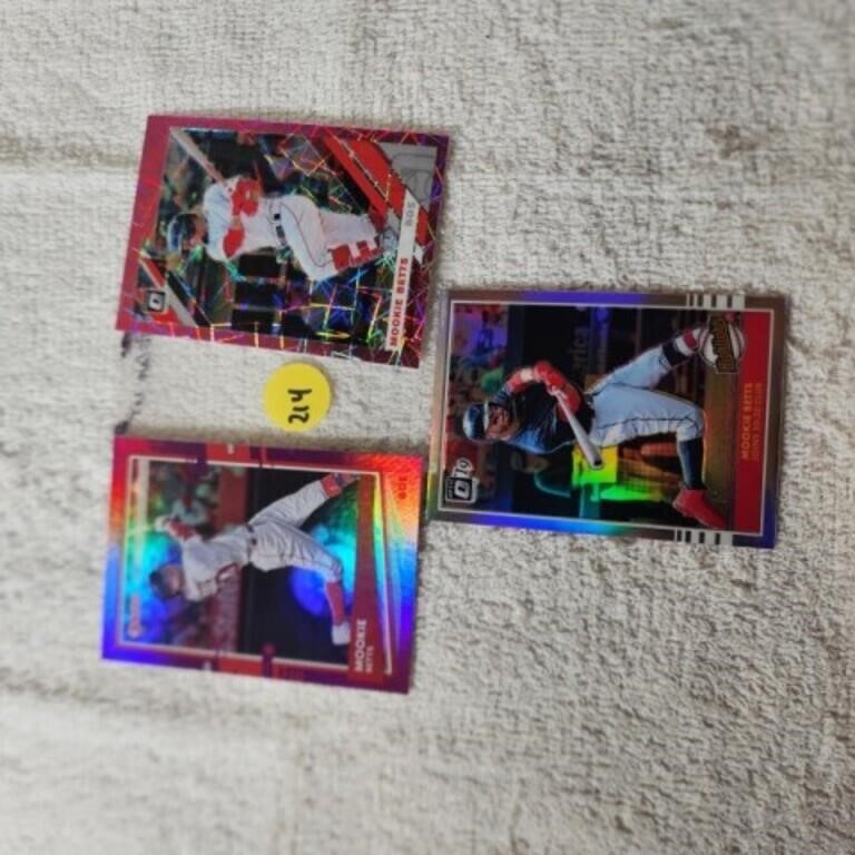 3 Mookie Betts Cards