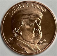 One Ounce .999 Pure Copper Donald Trump Round!