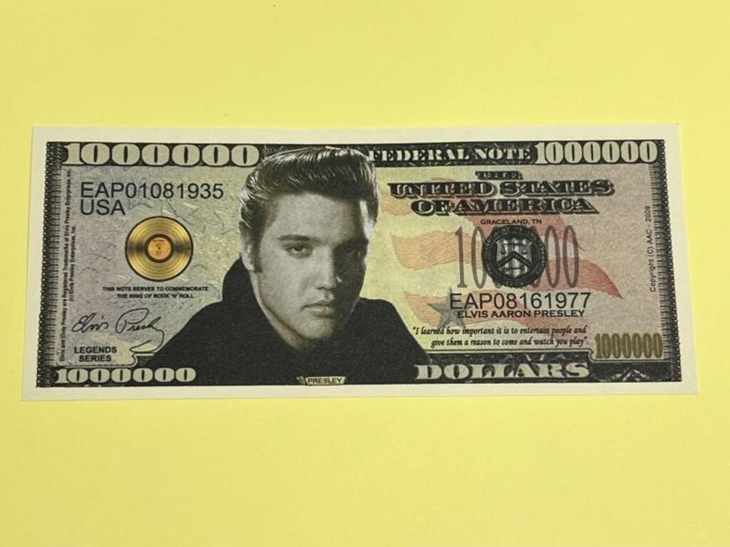 Elvis Presley Souvenir Dollar Note