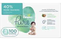 PAMPERS DIAPERS SIZE 3, 100 COUNT