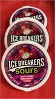 3 in date Ice Breakers Sours. Mixed berry,