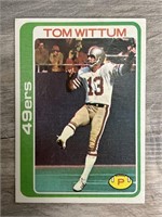 Rare Blank Back 1978 Topps Tom Wittum