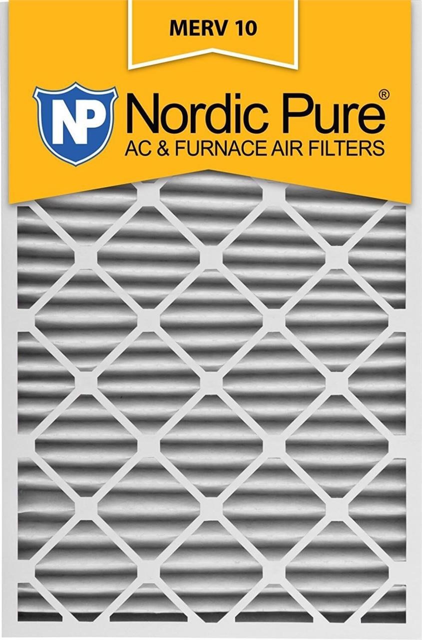 Nordic Pure 20x30x2 MERV 10 Filters  3pk